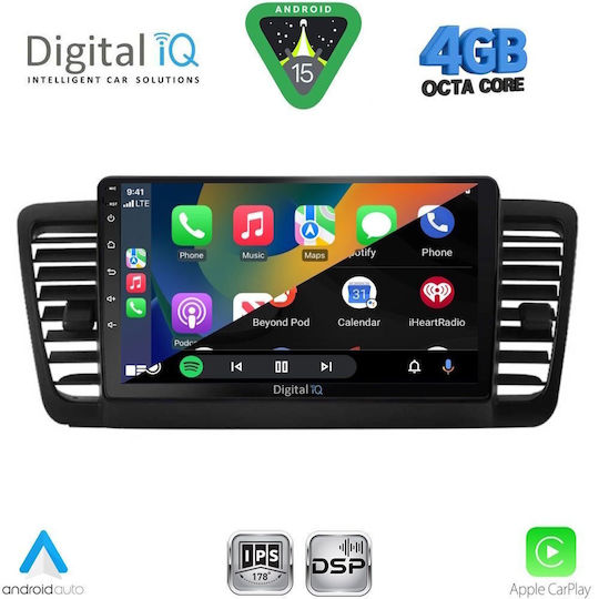 Digital IQ Ηχοσύστημα Αυτοκινήτου για Subaru Legacy / Outback 2002-2008 (Bluetooth/USB/WiFi/GPS/Apple-Carplay/Android-Auto) με Οθόνη Αφής 9"