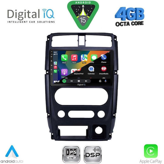 Digital IQ Ηχοσύστημα Αυτοκινήτου για Suzuki Jimny 2007-2017 (Bluetooth/USB/WiFi/GPS/Apple-Carplay/Android-Auto) με Οθόνη Αφής 9"