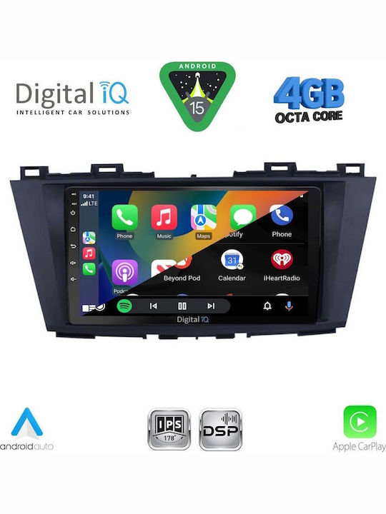 Digital IQ Car Audio System for Mazda 5 2011-2020 Bluetooth USB WiFi GPS Apple CarPlay Android Auto with 9" Touch Screen