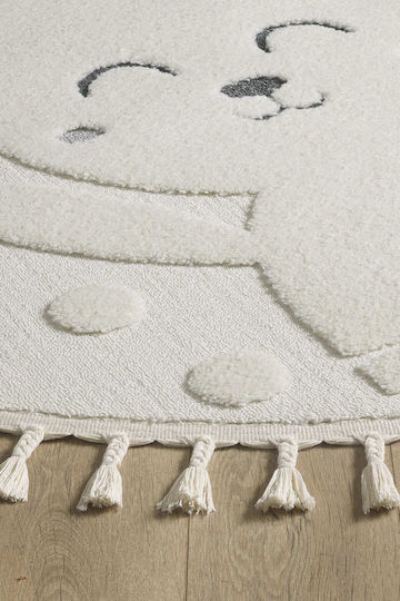 SteweHome Kids Cotton Beige Rug By Meter Width 120cm 120x120cm