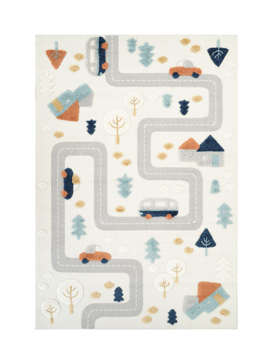 SteweHome Covor Pentru Copii Gri Tăiat La Dimensiune Lățime 80cm 80x200cm