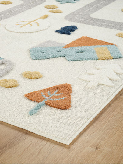 SteweHome Kids Rug Gray By Meter Width 80cm 80x200cm