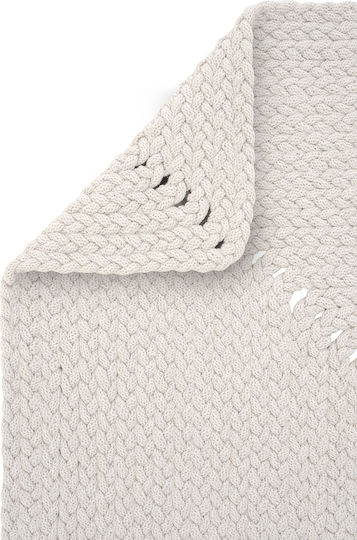 SteweHome Covor Pentru Copii Alb Tăiat La Dimensiune Lățime 80cm 80x300cm Grosime 60mm