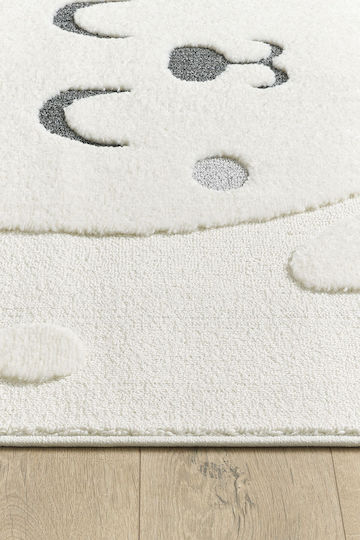 SteweHome Kinderteppich Baumwollbeige nach Meter Breite 140cm 140x200cm