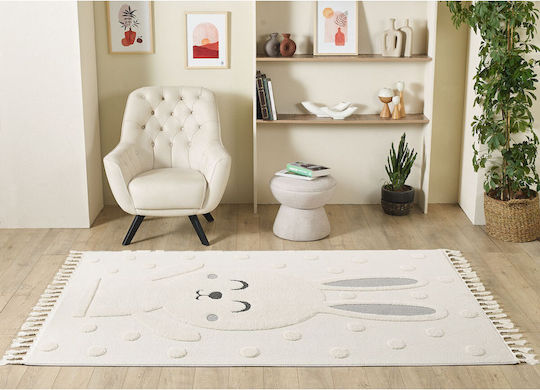 SteweHome Kids Cotton Beige Rug By Meter Width 140cm 140x200cm