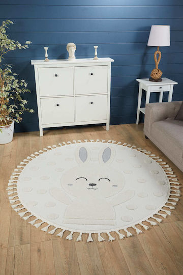 SteweHome Covor Pentru Copii Din Bumbac Bej Tăiat La Dimensiune Lățime 160cm 160x160cm
