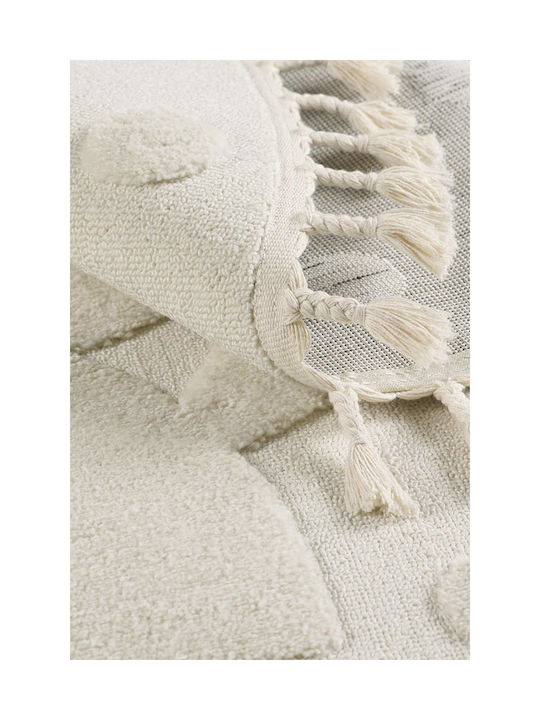SteweHome Covor Pentru Copii Din Bumbac Bej Tăiat La Dimensiune Lățime 160cm 160x160cm