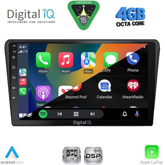 Digital IQ Ηχοσύστημα Αυτοκινήτου για Toyota Avensis 2003-2009 (Bluetooth/USB/WiFi/GPS/Apple-Carplay/Android-Auto) με Οθόνη Αφής 9"
