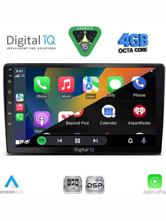 Digital IQ Car Audio System for Toyota Land Cruiser 1998-2003 Bluetooth USB WiFi GPS Apple CarPlay Android Auto with 9" Touch Screen