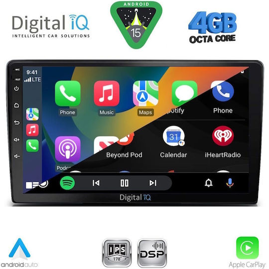 Digital IQ Ηχοσύστημα Αυτοκινήτου για Toyota Land Cruiser 1998-2003 (Bluetooth/USB/WiFi/GPS/Apple-Carplay/Android-Auto) με Οθόνη Αφής 9"