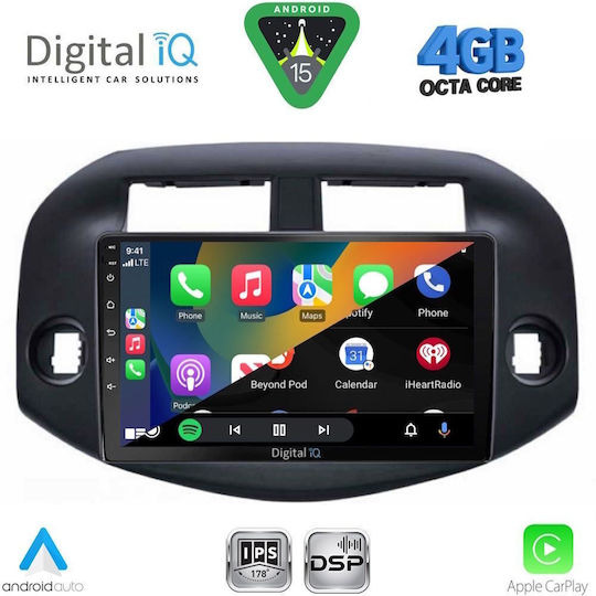 Digital IQ Car Audio System for Toyota RAV 4 2006-2012 (Bluetooth/USB/WiFi/GPS/Apple CarPlay/Android Auto) with 10" Touch Screen