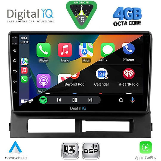 Digital IQ Ηχοσύστημα Αυτοκινήτου για Toyota Prius 2003-2009 με Clima (Bluetooth/USB/WiFi/GPS/Apple-Carplay/Android-Auto) με Οθόνη Αφής 9"