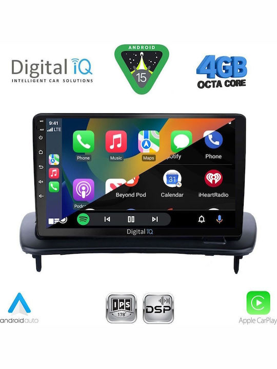 Digital IQ Car Audio System for Volvo C30 / S40 2005-2013 (Bluetooth/USB/WiFi/GPS/Apple CarPlay/Android Auto) with 9" Touch Screen