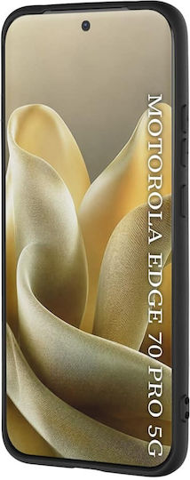 Techsuit Softflex Silikon Rückseitencover Schwarz Motorola Edge 70 Pro