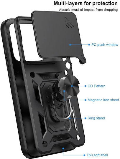 Techsuit Camshield Series Handyhülle Schwarz Motorola Edge 70 Pro