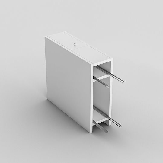 Fratelli Home Celana Бански Шкаф 60x20x55см Бял