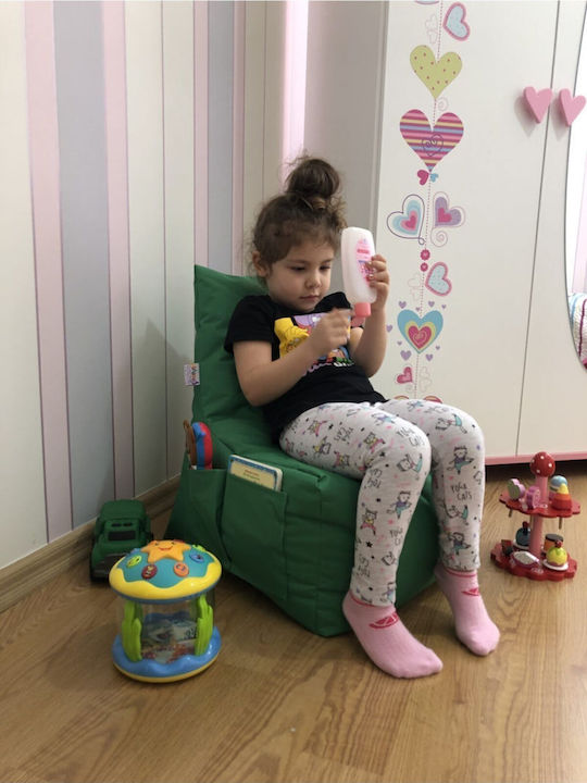 Beanbag Verde Pentru Copii