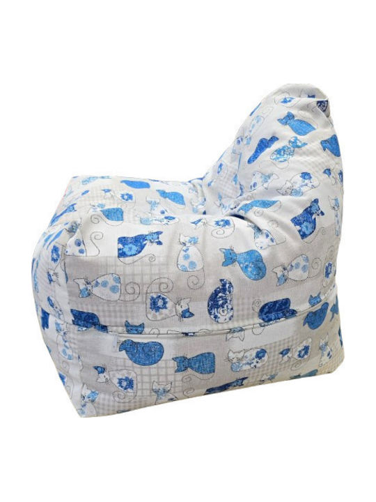 Детски Барбарон Син ОП1CAT-blue 50x50x30см
