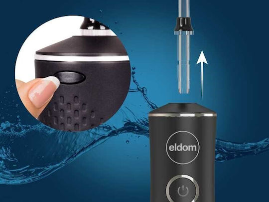 Eldom Water Flosser mit Reiseetui Schwarz