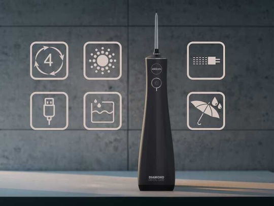 Eldom Water Flosser mit Reiseetui Schwarz