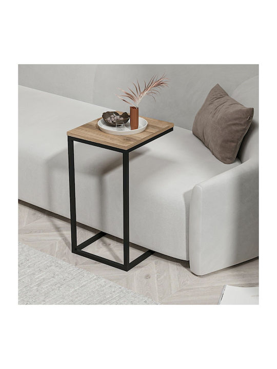 Rectangular Side Table Devona Wooden Brown W40xL35xH65cm