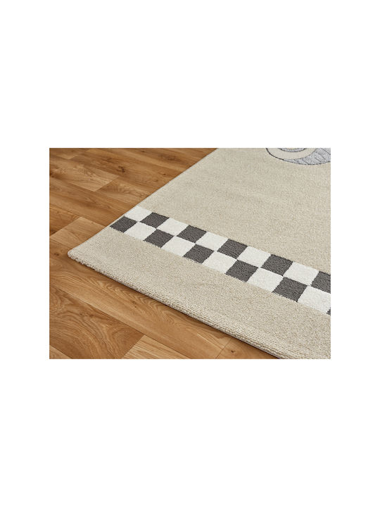 SteweHome Παιδικό Χαλί Καφέ 80x200cm Πάχους 60mm