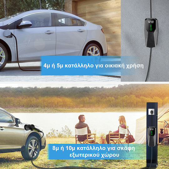 Junsun Încărcător Portabil Cu O Singură Fază 3.5kW Cu Cablu Încorporat 4m Tipul 2