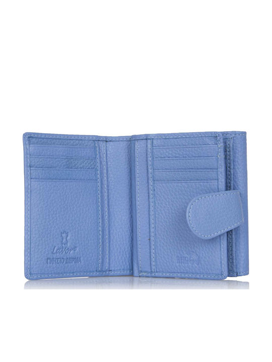 Leather Women's Wallet Blue