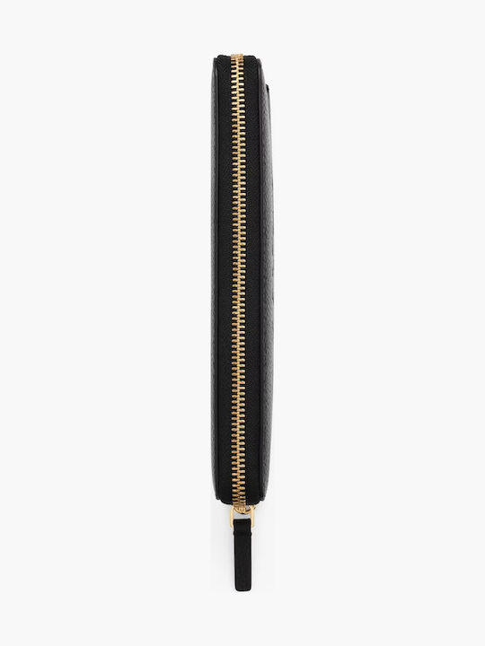 Leder Damenbrieftasche Schwarz