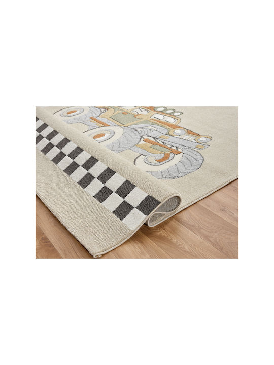 SteweHome Παιδικό Χαλί Καφέ 120x200cm Πάχους 60mm