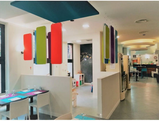 Panou Fonoabsorbant (4 Bucăți) 60cm x 120cm x 40mm în Culoare Albastră