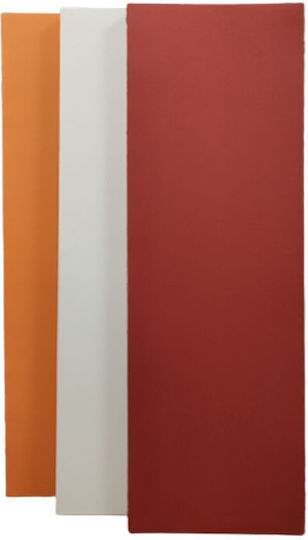 Acoustic Panel (3 Pieces) 40cm x 120cm x 40mm in Red Colour