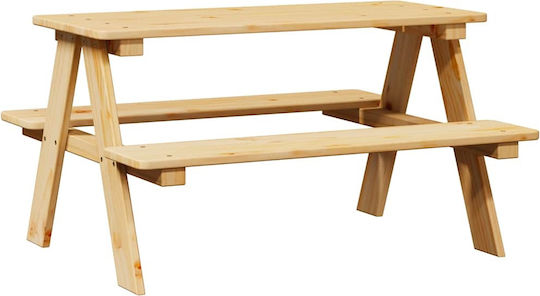 Kids Wooden Desk Brown vidaXL