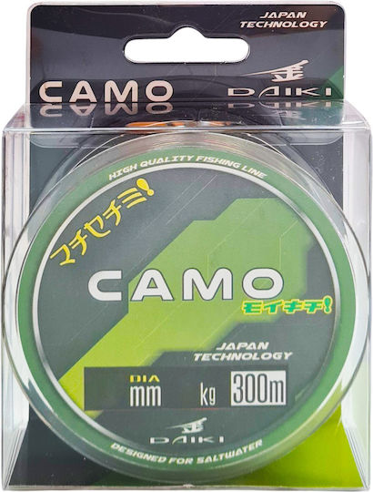 Πετονιά Daiki Camo 300 Μ 0,37 Χιλ 17 Κιλά