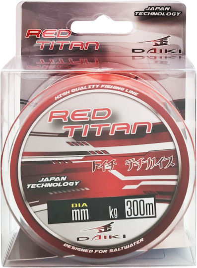 Πετονιά Daiki Red Titan 300 Μ 0,37 Χιλ 17 Κιλά