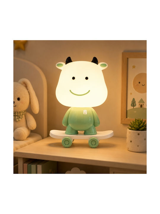 My Home Luxury LED Kinder Dekorative Lampen Grün 29,5x18,5x15cm