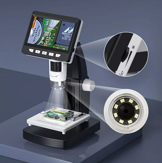 Microscop Digital Biologic USB Educațional cu Ecran