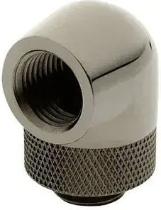 Adapter Xspc Xspc 90 Grad G1/4 Zoll Ag G1/4 Zoll Ig Drehbar Schwarz Chrom Verpackung 4 Stück