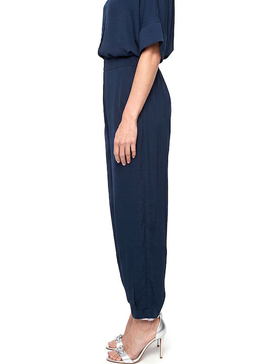 Women's Fabric Trousers Navy