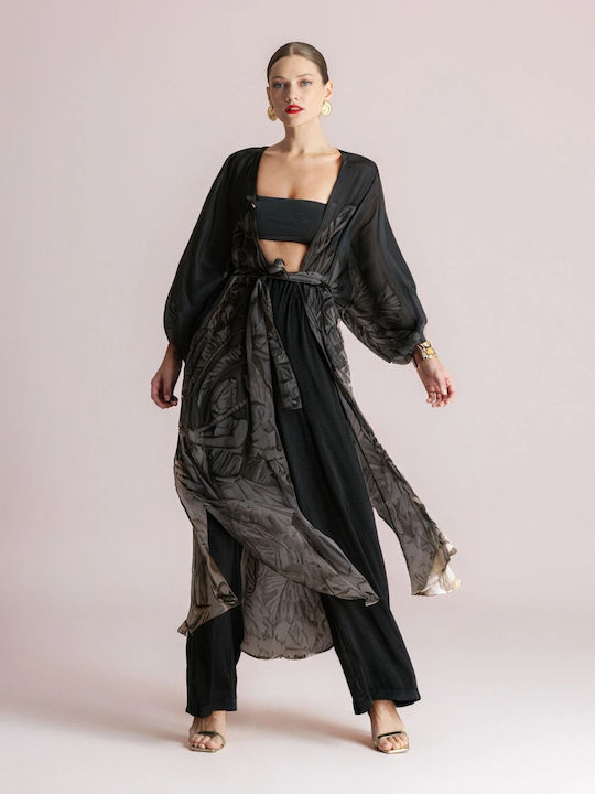 Women's Pantaloons with Rubber Band Black