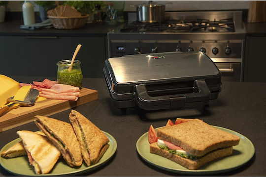 Emerio ST-109562 Sandwich Maker for for 2 Sandwiches Sandwiches 900W Inox