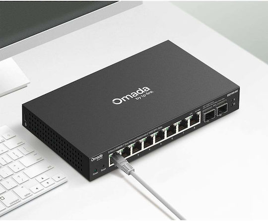 TP-LINK ES210X-M2 Managed L2 Switch with 8 Ethernet Ports and 2 SFP Ports