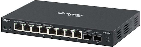 TP-LINK ES210X-M2 Managed L2 Switch with 8 Ethernet Ports and 2 SFP Ports