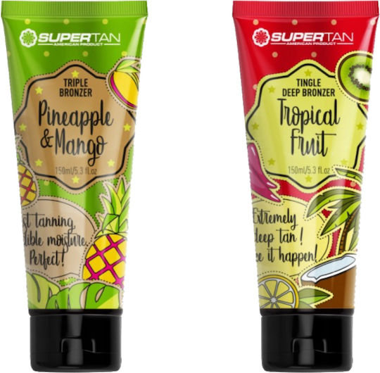 Supertan Pineapple & Mango 150 Ml Bronzer + Tropical Fruit 150 Ml Tingle Set