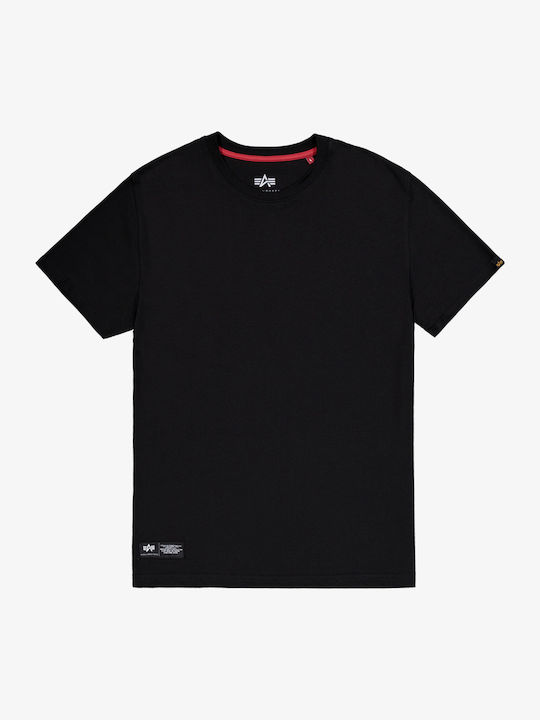 Тениска Label Backprint Черна