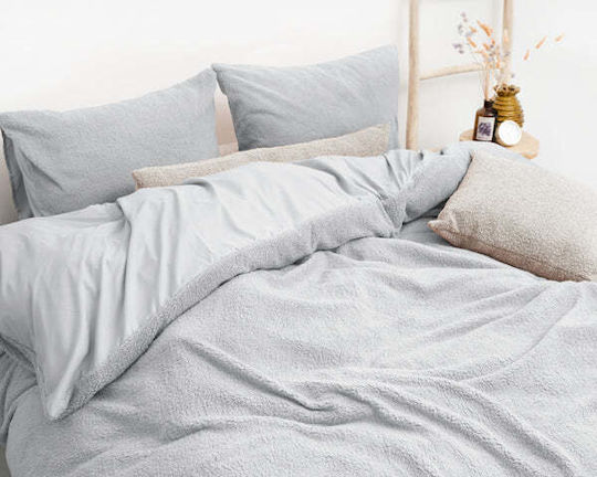 Sleep Time Подредба Плик За Завивка 200x220см Двойна С 2 Калъфки За Възглавници Сив Цвят