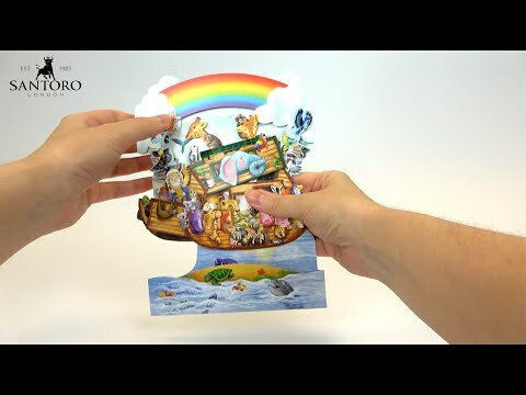 Santoro Noah's Ark Swing Card 3d Card