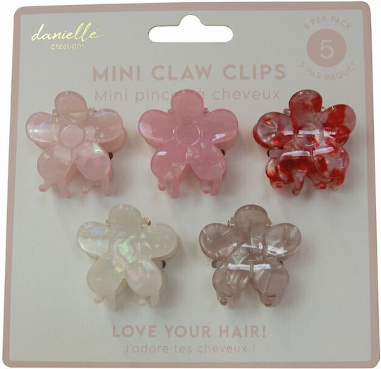 Set 5 Mini Clame de Păr Flowers Claw Clips By Upper Canada