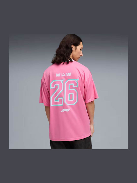 PUMA Athletic Jersey T-shirt Pink Lilac