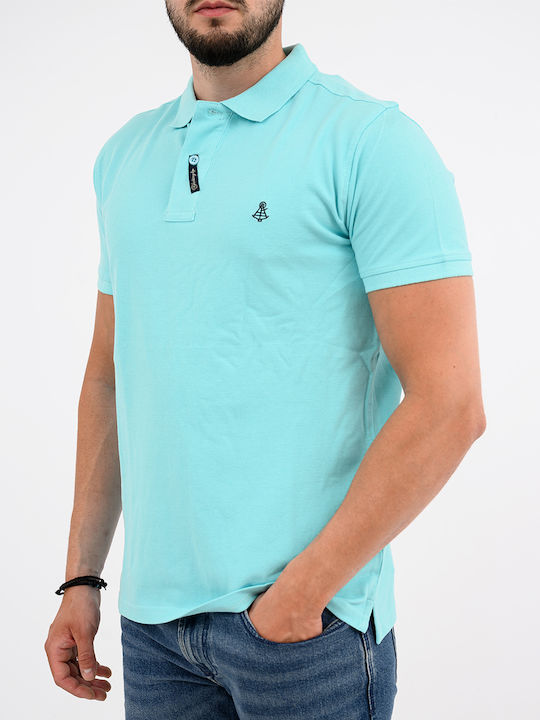 Explorer Polo Herrenbluse Himmelblau